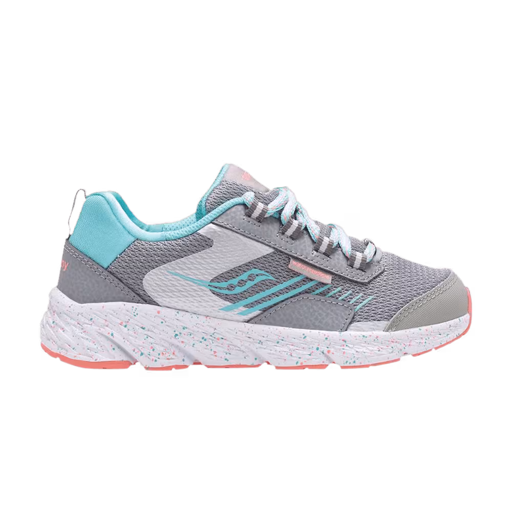 Saucony Wind Shield Kids Grey Turquoise