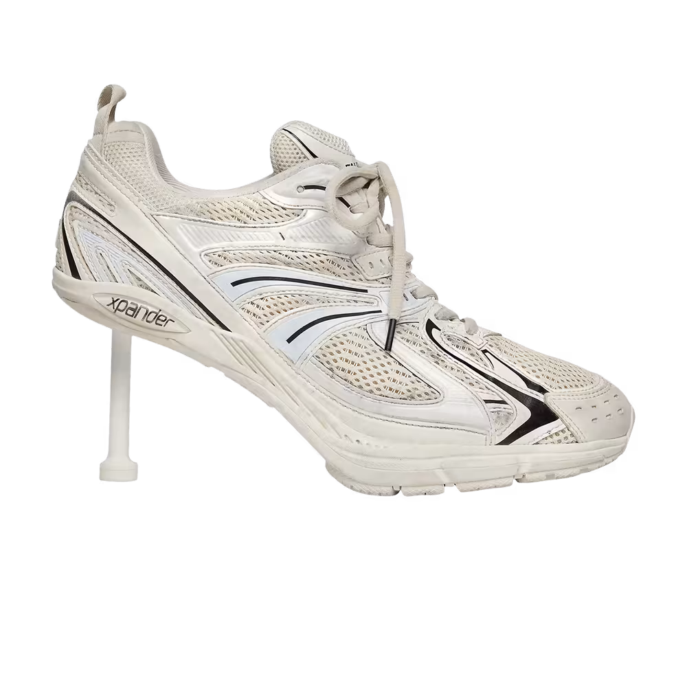 Balenciaga Women's X-Pander 80mm Heel White Black