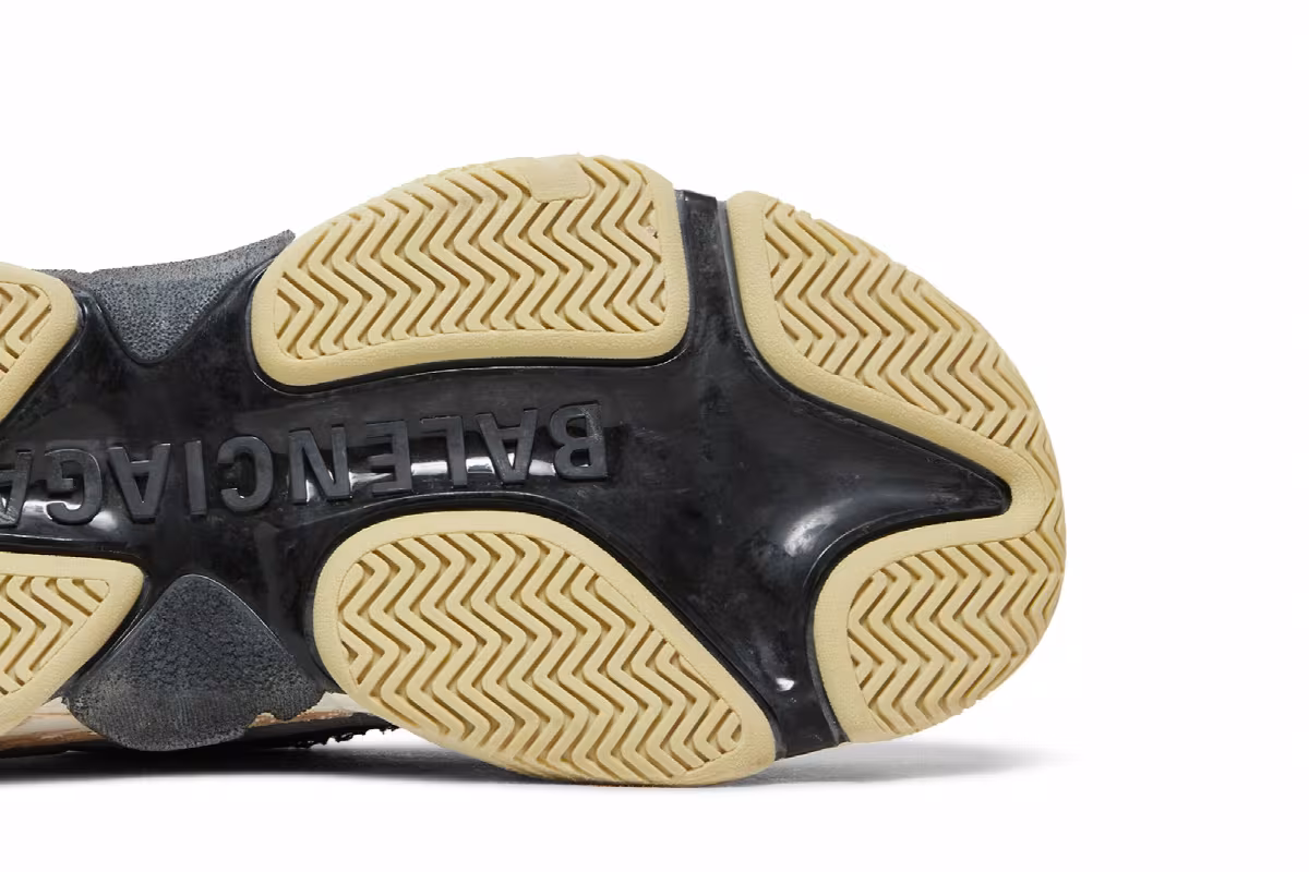 Balenciaga Triple S Sneaker DIY - Black Red, view 6