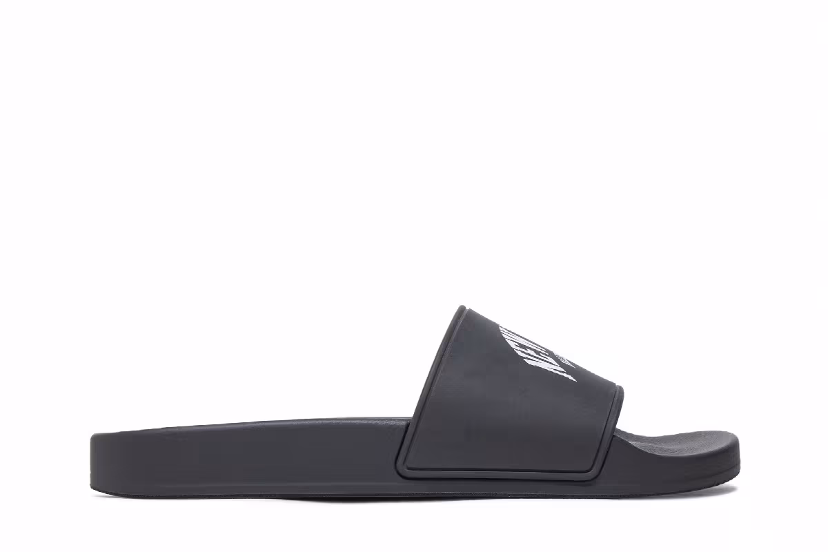 Balenciaga Women's Pool Slides Cities New York - Black, view 2