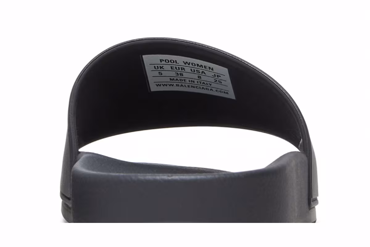 Balenciaga Women's Pool Slides Cities New York - Black, view 8