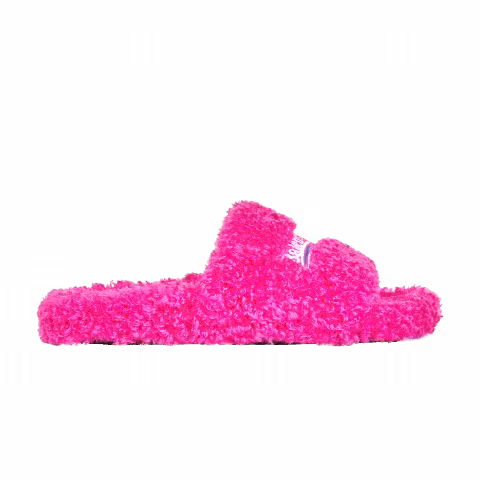 Balenciaga Wmns Furry Slides 'Pink'