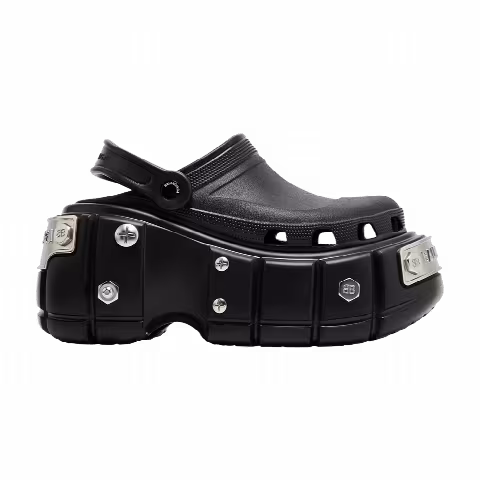Crocs x Balenciaga Wmns Hardcrocs Slide 'Nero Silver'