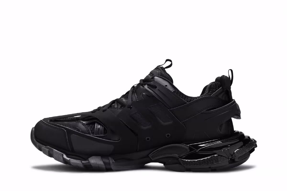 Balenciaga Track Sneaker Clear Sole - Black, view 4