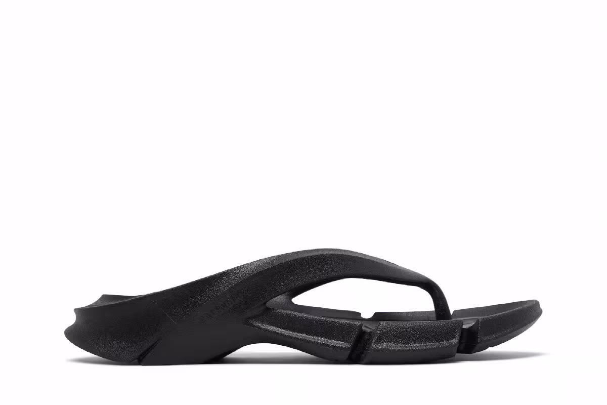 Balenciaga Mold Thong Sandal Black, view 2