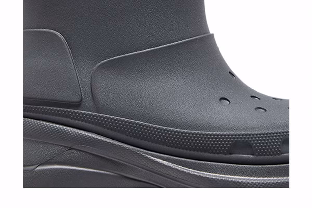 Crocs x Balenciaga Women's Boot Graphite, view 3