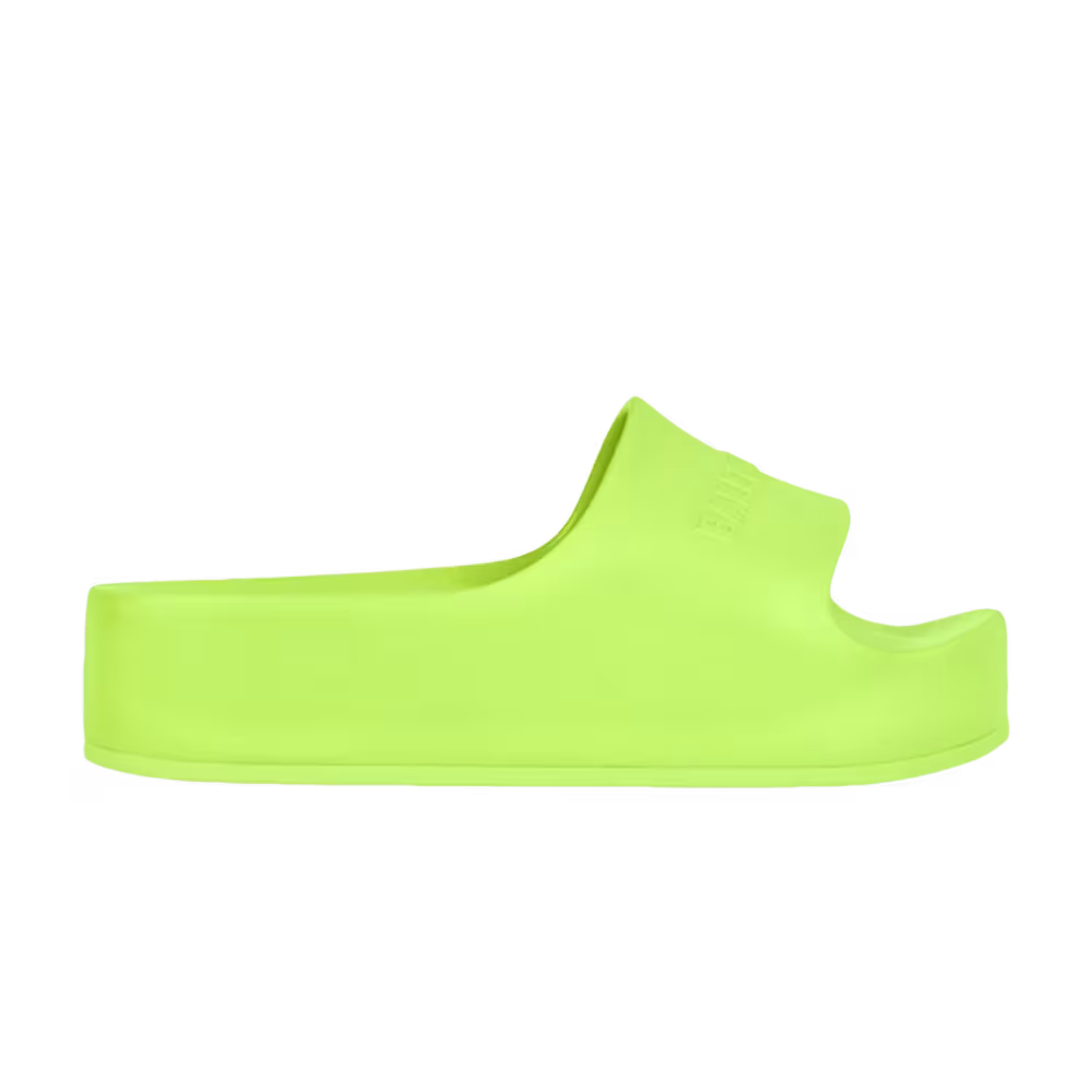 Balenciaga Women's Chunky Slides Neon Green