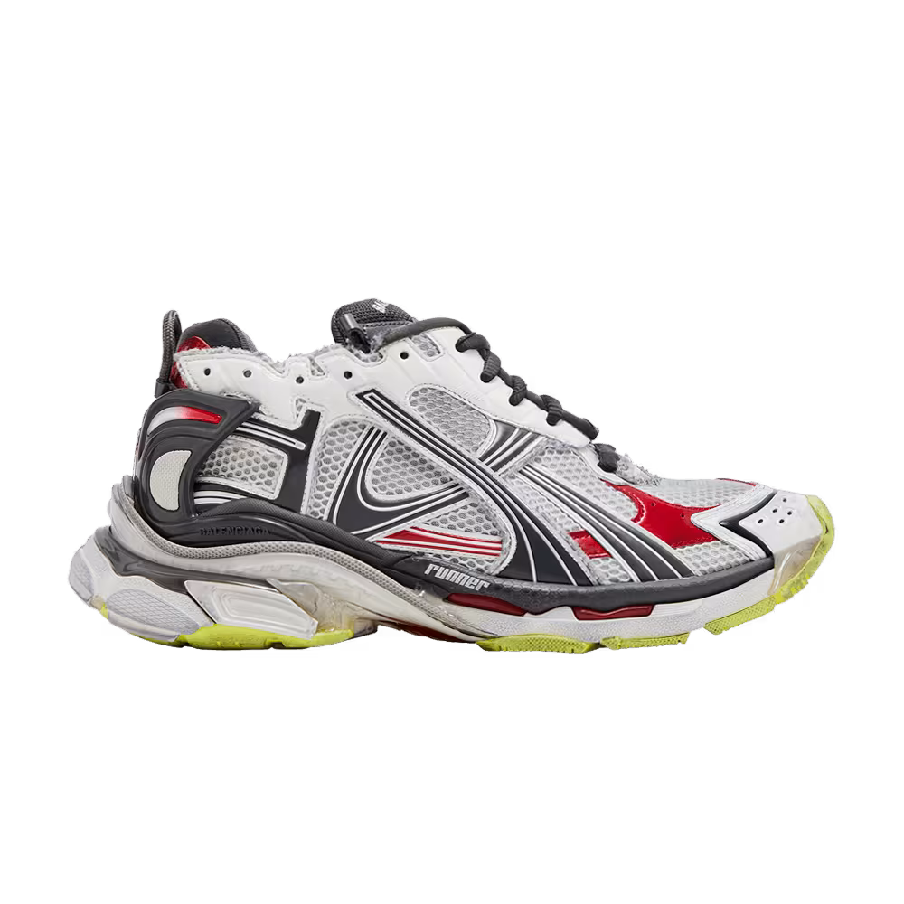 Balenciaga Runner Sneaker Black White Red Fluo Yellow 2023