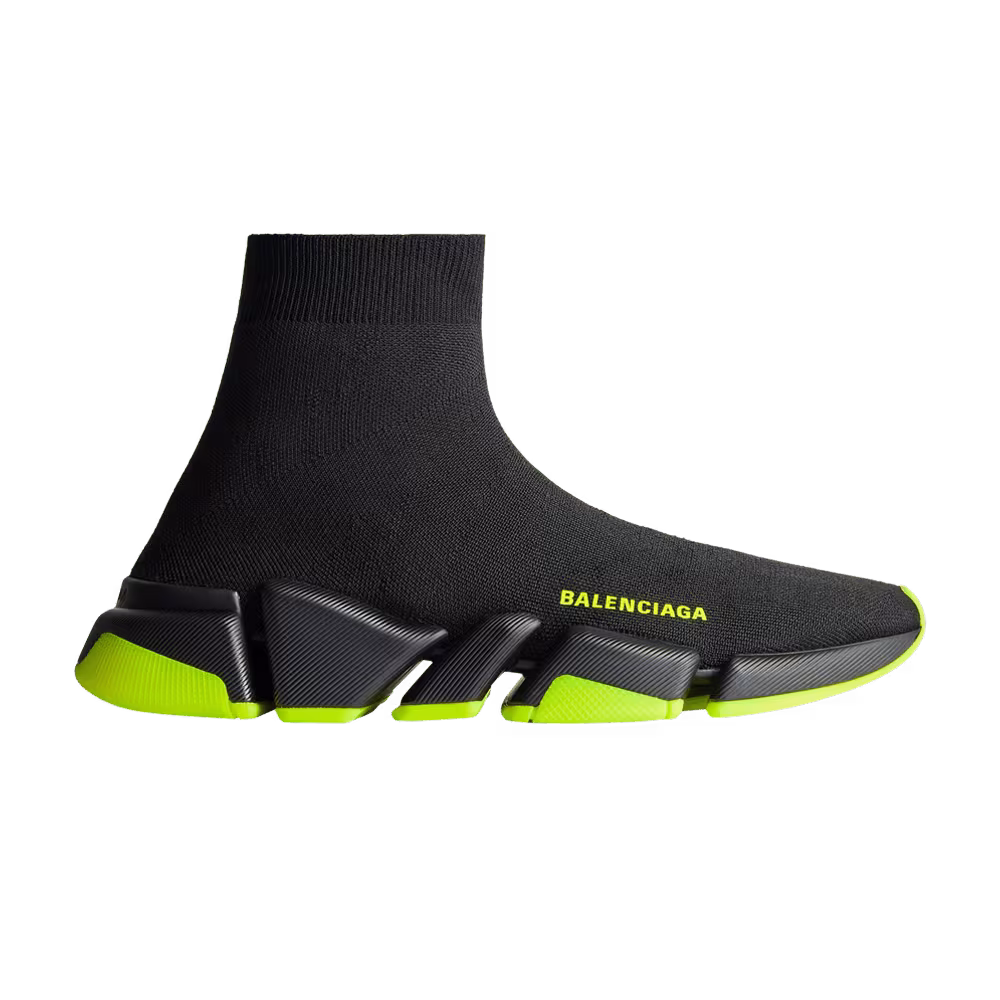 Balenciaga Speed 2.0 Sneaker Black Fluo Yellow