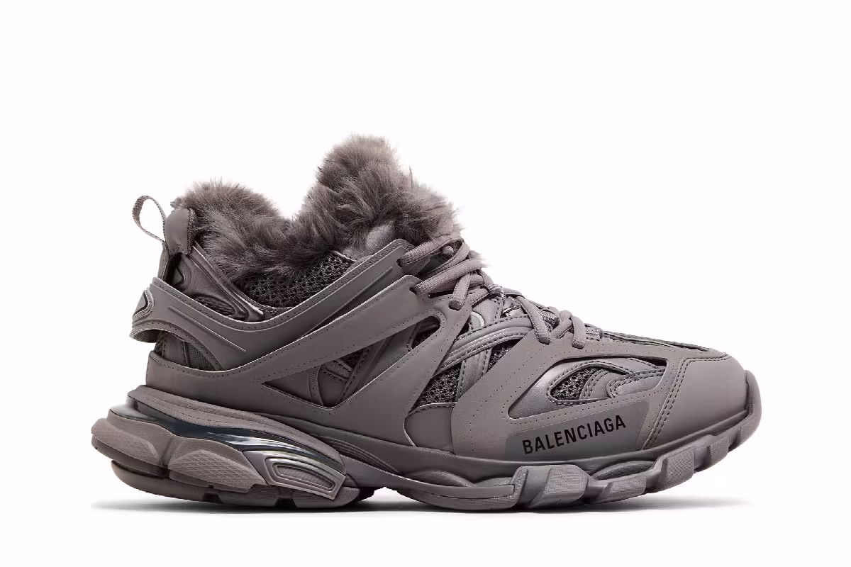 Balenciaga Track Sneaker Fake Fur - Grey, view 2
