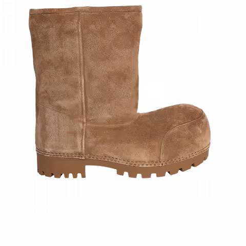 Balenciaga Alaska Fur Low Boot 'Brown'