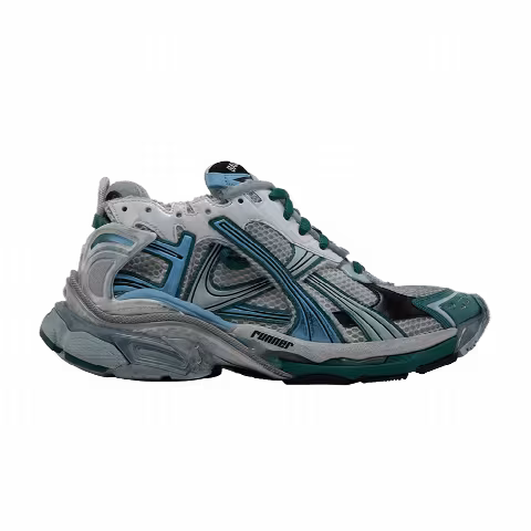 Balenciaga Runner Sneaker 'White Green Blue'