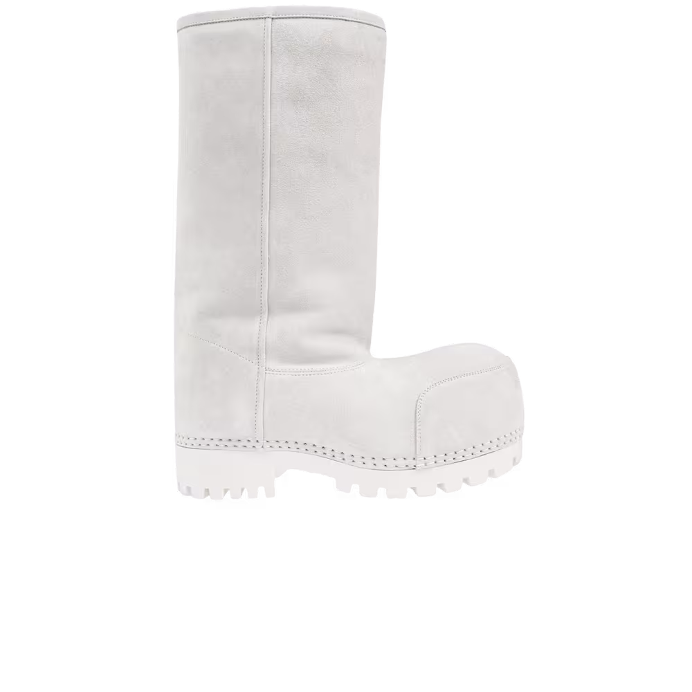 Balenciaga Women's Alaska Fur High Boot White