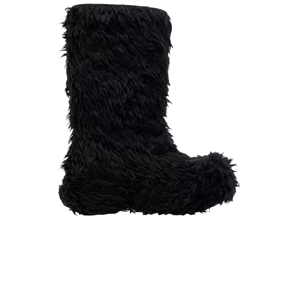 Crocs x Balenciaga Boot Black Fur