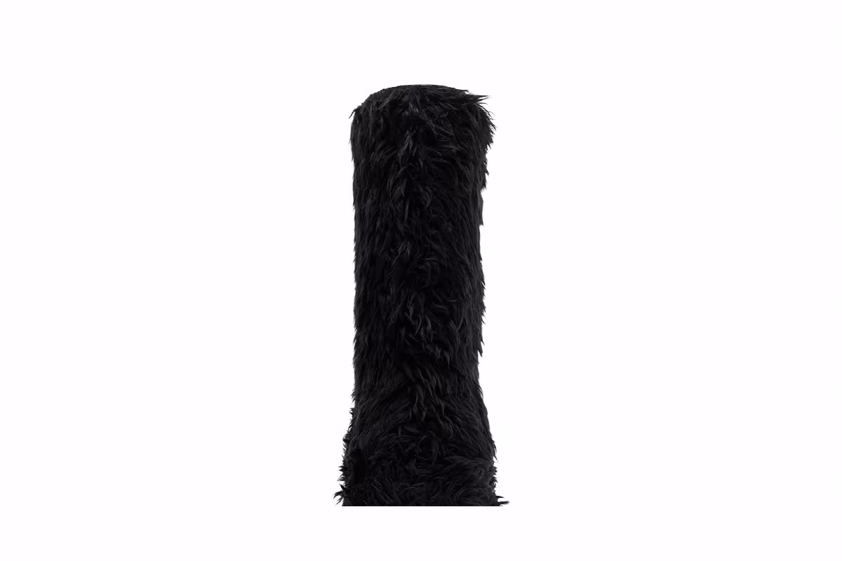 Crocs x Balenciaga Boot Black Fur, view 8