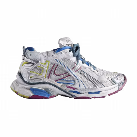 Balenciaga Wmns Runner Sneaker 'Worn-Out - White Purple Blue'