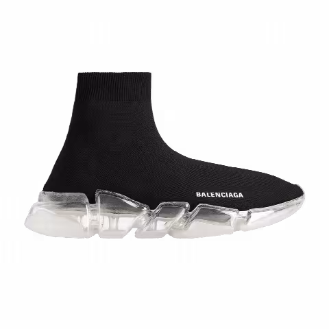 Balenciaga Wmns Speed 2.0 Sneaker 'Full Clear Sole - Black White'