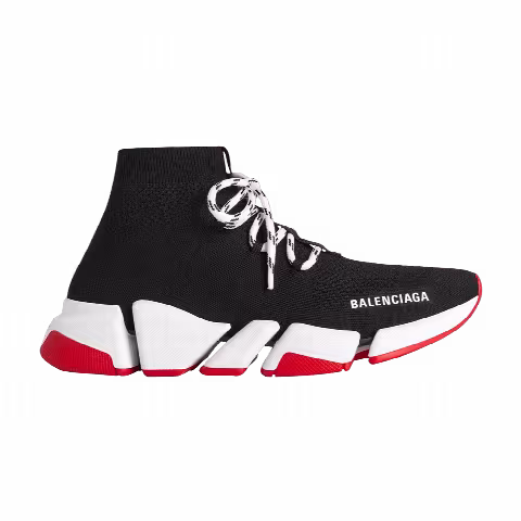 Balenciaga Speed 2.0 Lace-Up Sneaker 'Black White Red'