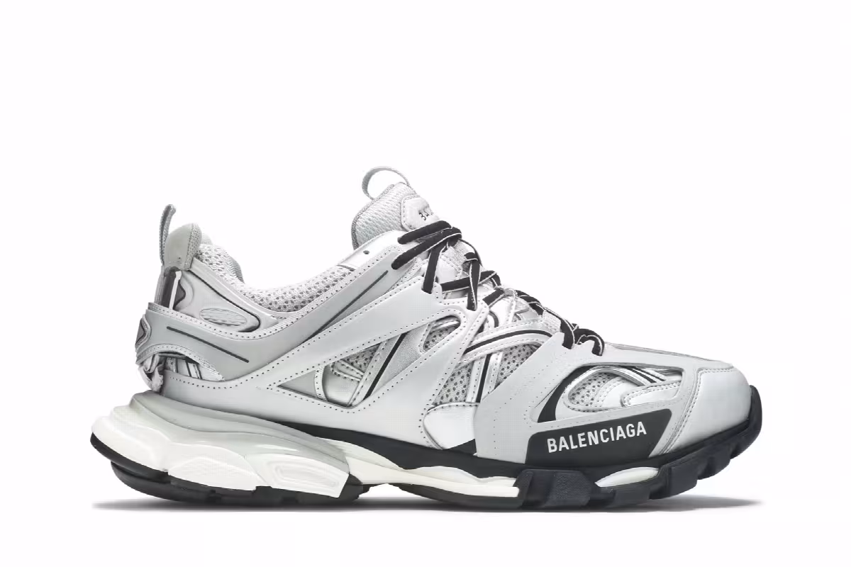 Balenciaga Track Trainer Metallic Silver, view 2