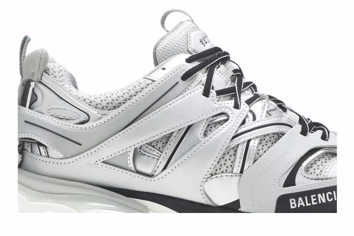 Balenciaga Track Trainer Metallic Silver, view 3