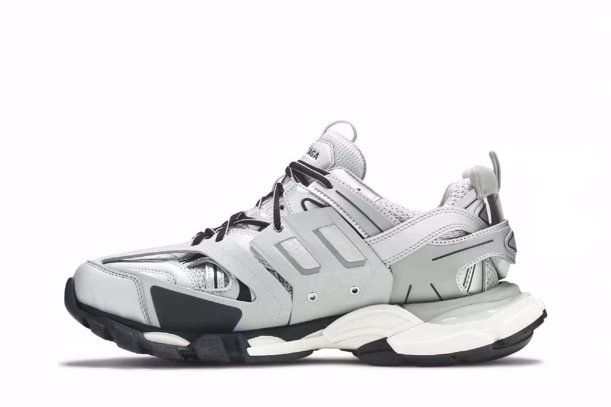 Balenciaga Track Trainer Metallic Silver, view 4