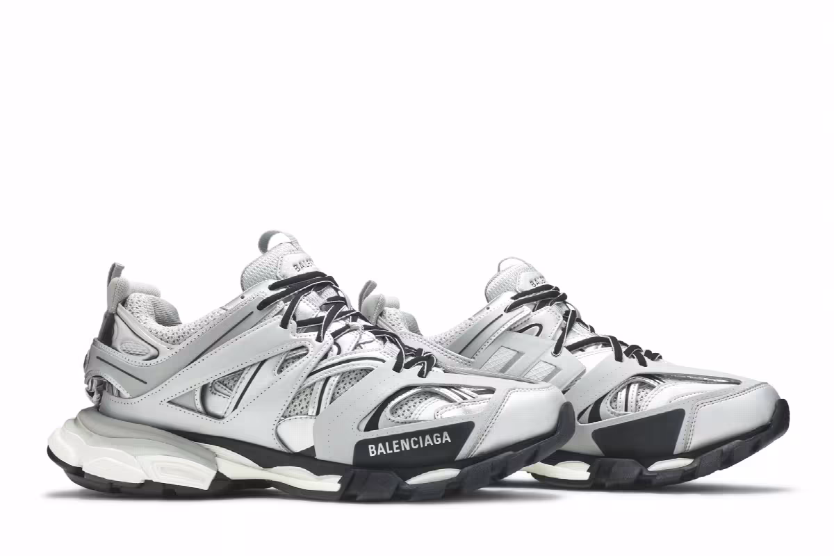 Balenciaga Track Trainer Metallic Silver, view 9