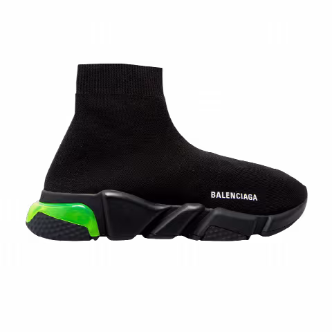 Balenciaga Wmns Speed Trainer 'Clear Sole - Black Fluo Yellow'
