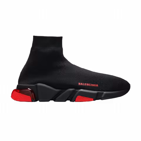 Balenciaga Speed Sneaker 'Clearsole - Black Red'