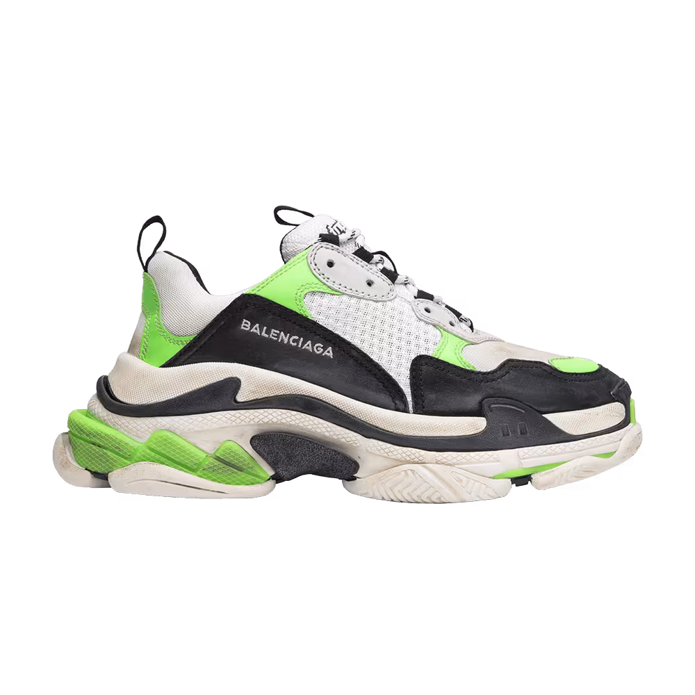 Mr. Porter x Balenciaga Women's Triple S Trainer Neon Green 2018