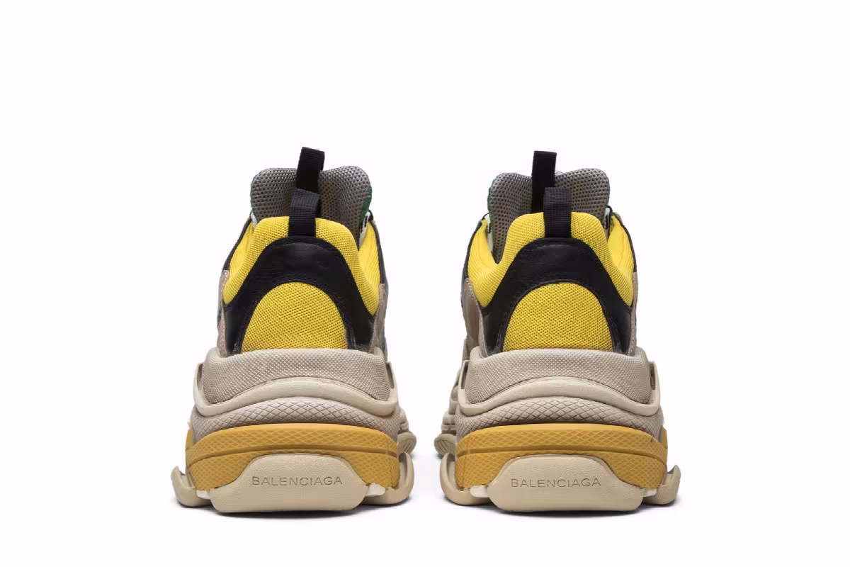 Balenciaga Triple S Sneaker Yellow Green, view 7