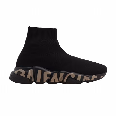 Balenciaga Wmns Speed Trainer 'Midsole Graffiti - Black Dark Beige'