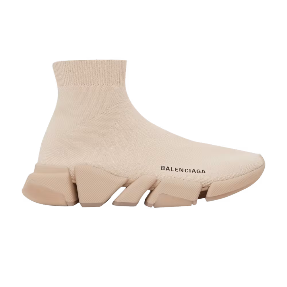 Balenciaga Speed 2.0 Sneaker Clear Sole - Sand Beige
