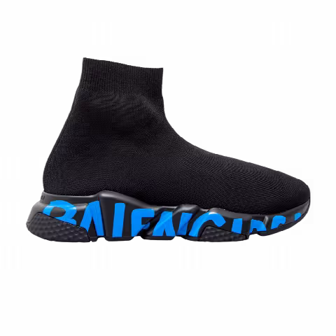 Balenciaga Speed Sneaker 'Midsole Graffiti - Black Blue'