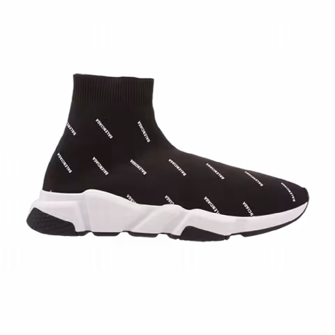 Balenciaga Speed Trainer Mid 'Allover Logo - Black'