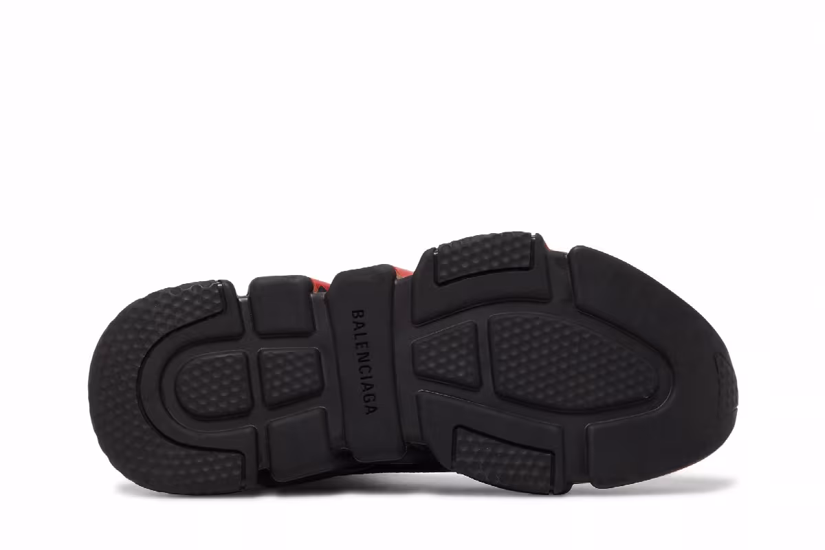 Balenciaga Women's Speed Sneaker Midsole Graffiti - Black Red, view 5