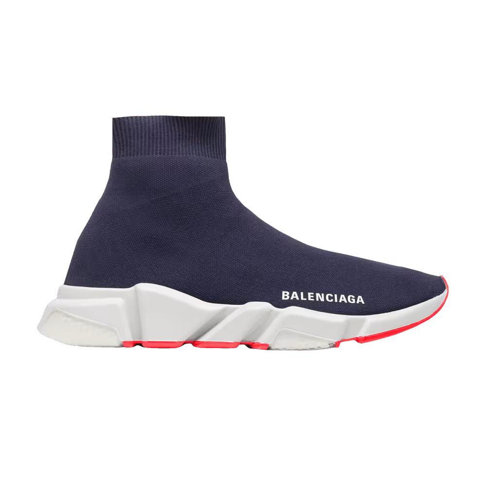 Balenciaga Speed Sneaker Clear Sole - Navy