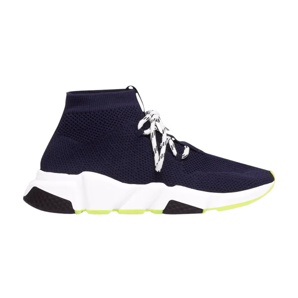 Balenciaga Women's Speed Lace Up Trainer Yellow Sole