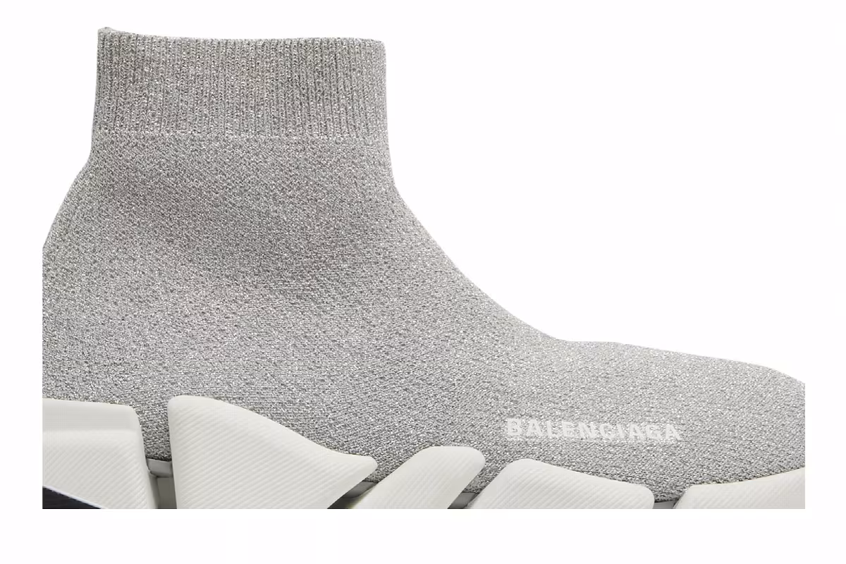 Balenciaga Women's Speed 2.0 Sneaker Silver, view 3