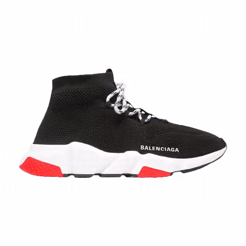 Balenciaga Speed Trainer Lace Up 'Black Red'