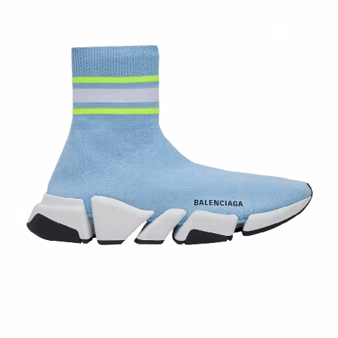 Balenciaga Wmns Speed 2.0 Trainer 'Stripped - Light Blue'