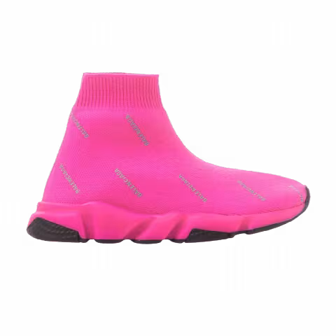 Balenciaga Speed Trainer Kids 'All Over Print - Neon Rose'