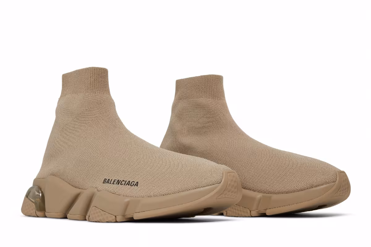 Balenciaga Speed Sneaker Clearsole - Beige, view 9