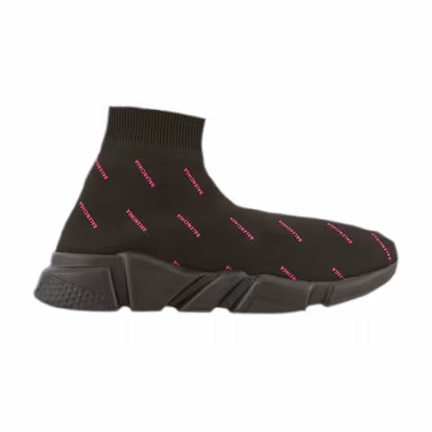Balenciaga Speed Sneaker 'All Over Print - Black Pink'