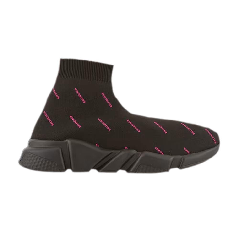 Balenciaga Speed Sneaker All Over Print - Black Pink