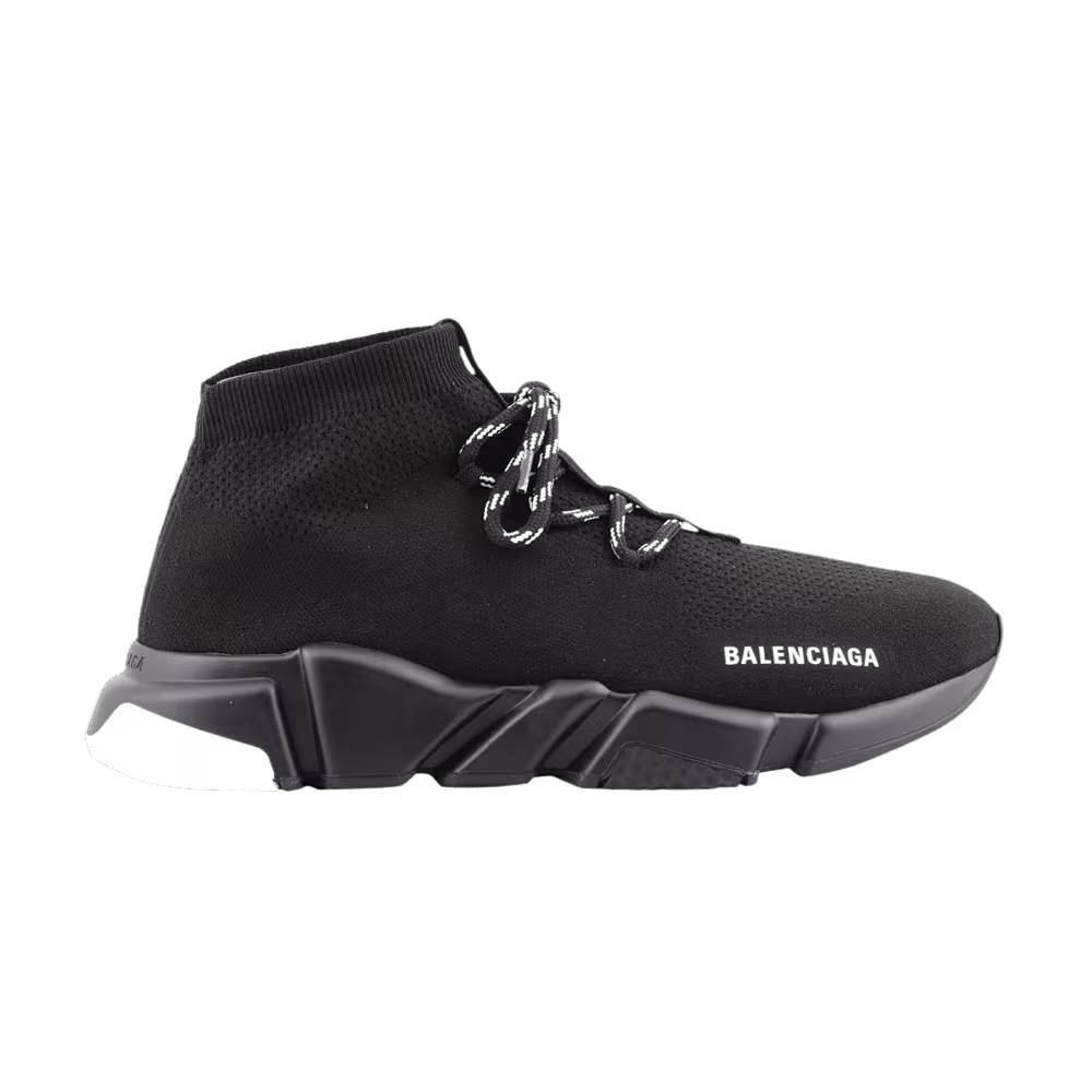 Balenciaga Speed Trainer Lace-Up Black White