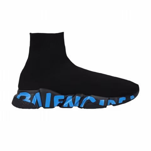 Balenciaga Speed Sneaker 'Midsole Graffiti - Black Blue'
