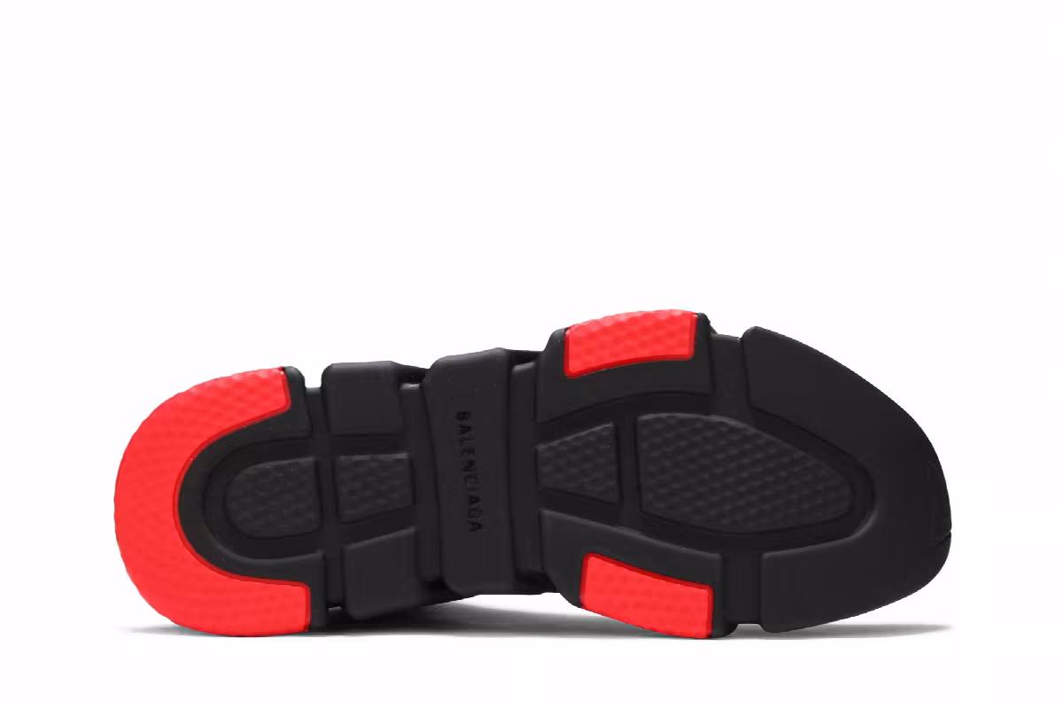 Balenciaga Speed Sneaker Black Red, view 5
