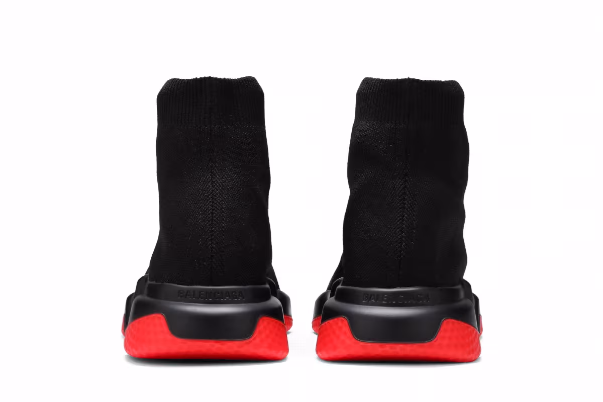 Balenciaga Speed Sneaker Black Red, view 7