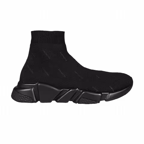 Balenciaga Wmns Speed Sneaker 'Allover Logo - Black'