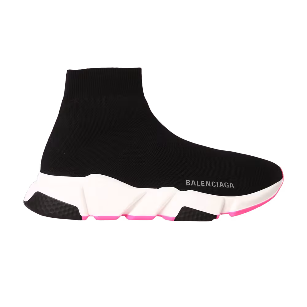 Balenciaga Women's Speed Sneaker Black Fuchsia